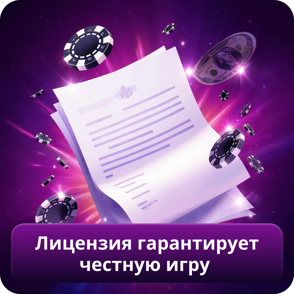 Лицензия гарантирует честную игру